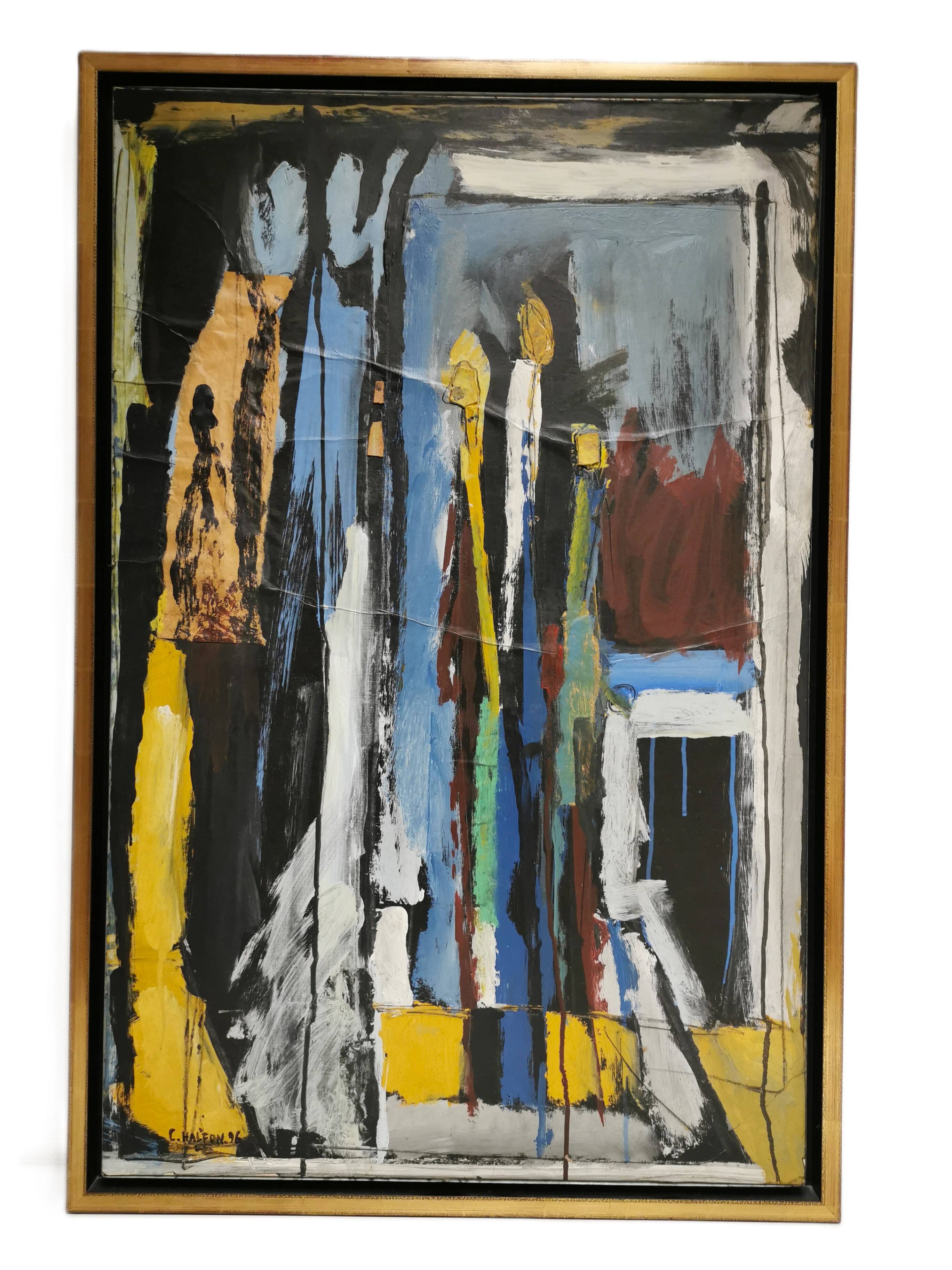 Painting / Modern, Contemporary art signed C. HALFON 96