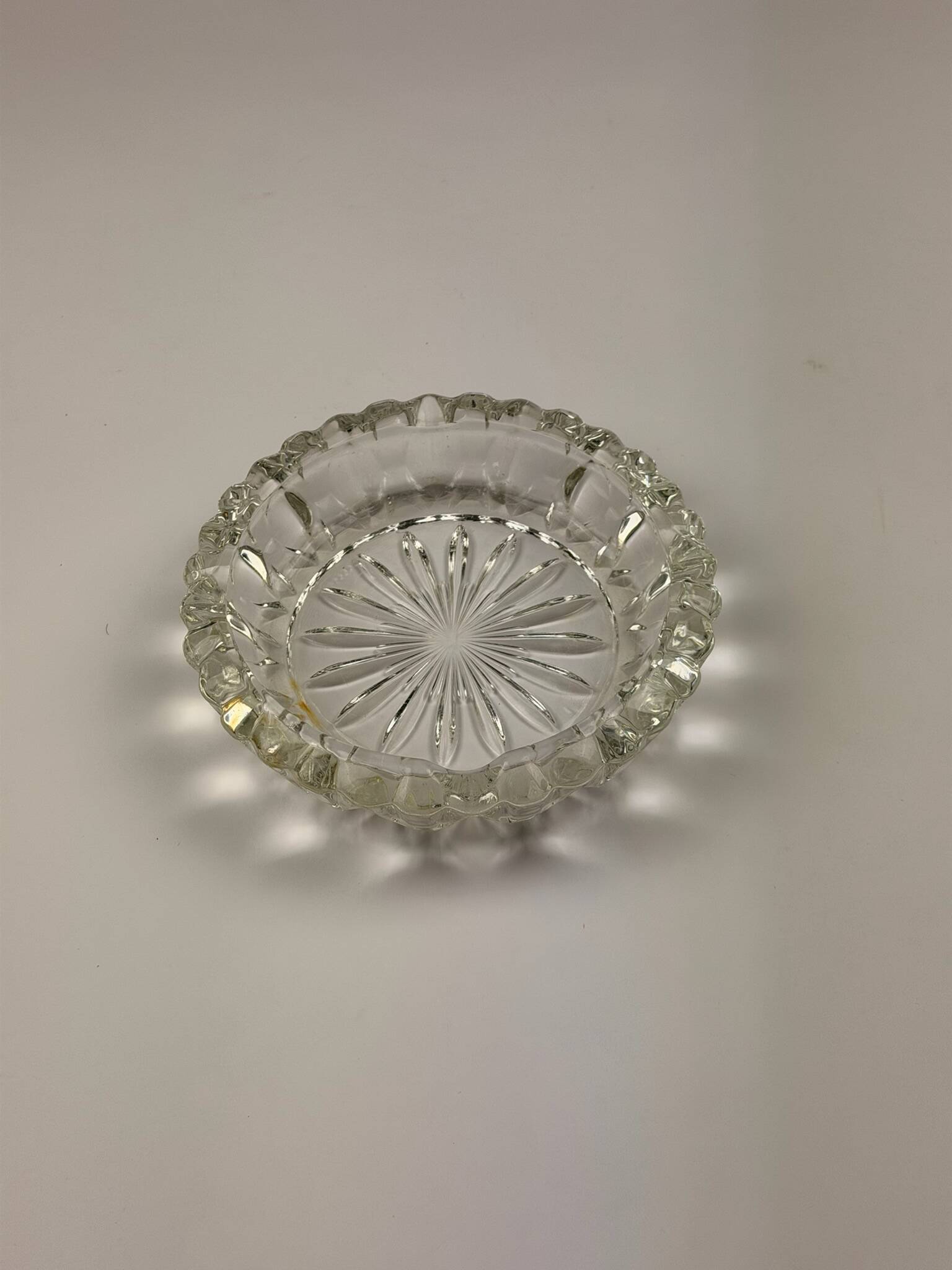 Vintage pressed glass ashtray
