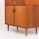 Highboard with tambour doors by Heinrich Riestenpatt