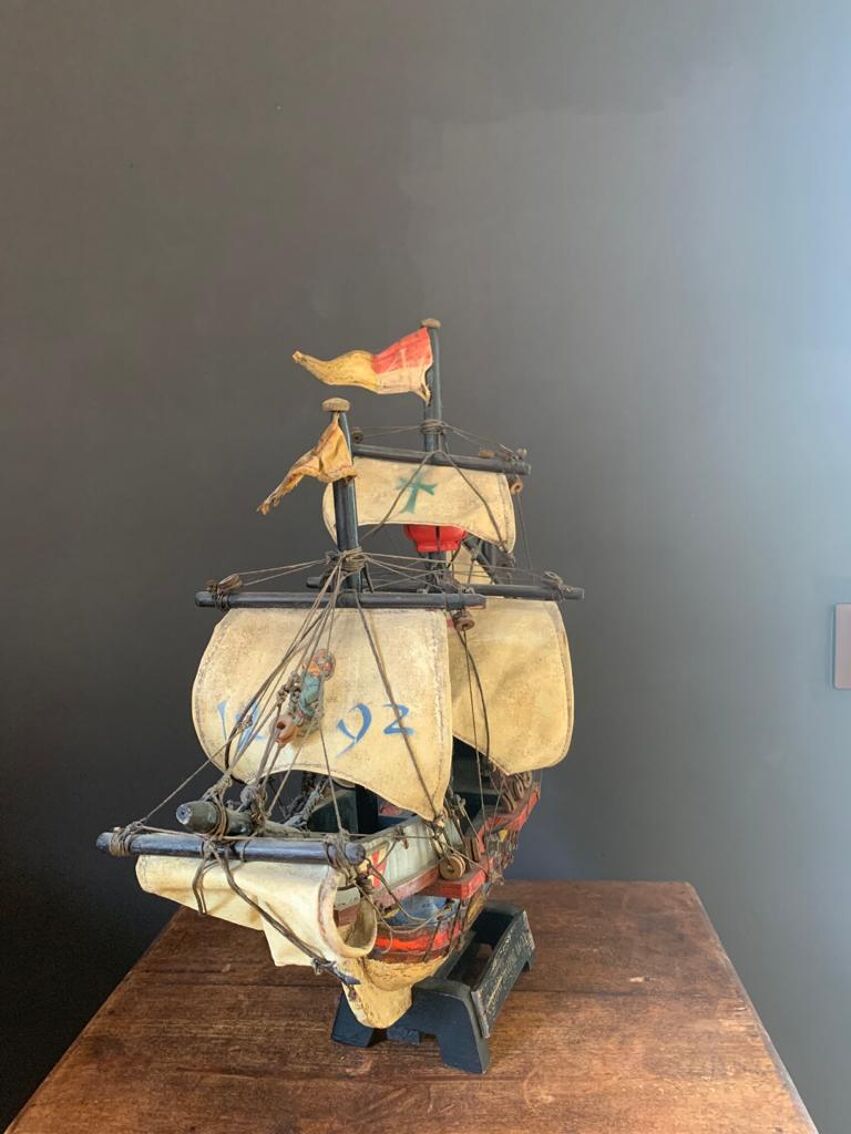 Maquette de bateau en bois,Santa Maria