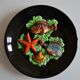 Assiette decor poissons vallauris annees 60