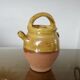 Glazed yellow terracotta jug, south-west of France.
