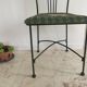 Chaise de jardin en acier et tissu