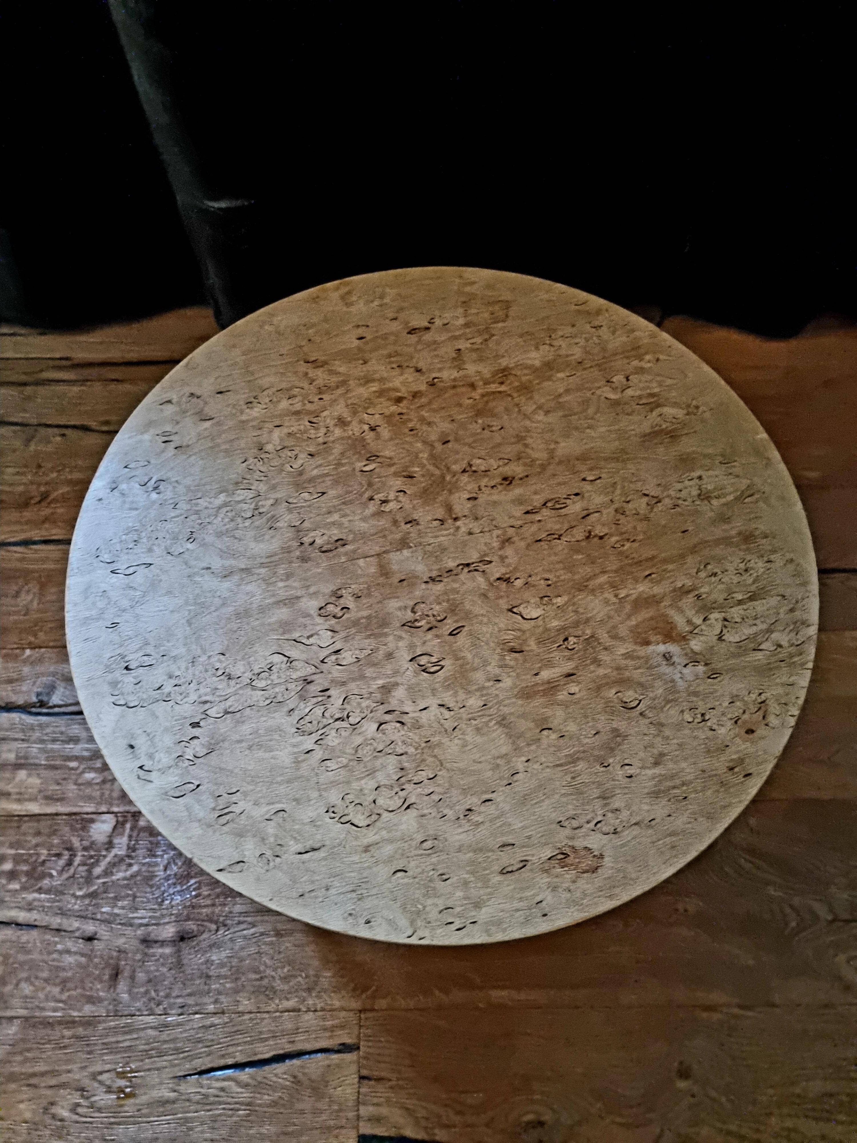 Table d'appoint « Annika » de Bruno Mathsson, en bouleau, style scandinave moderne, datée de 1974