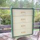 Compass foot chest of drawers