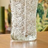 Large antique crystal vase