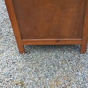 Vintage 1950s chest of drawers with tapered legs and 5 drawers.