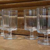 4 Luminarc striated rider wine glasses