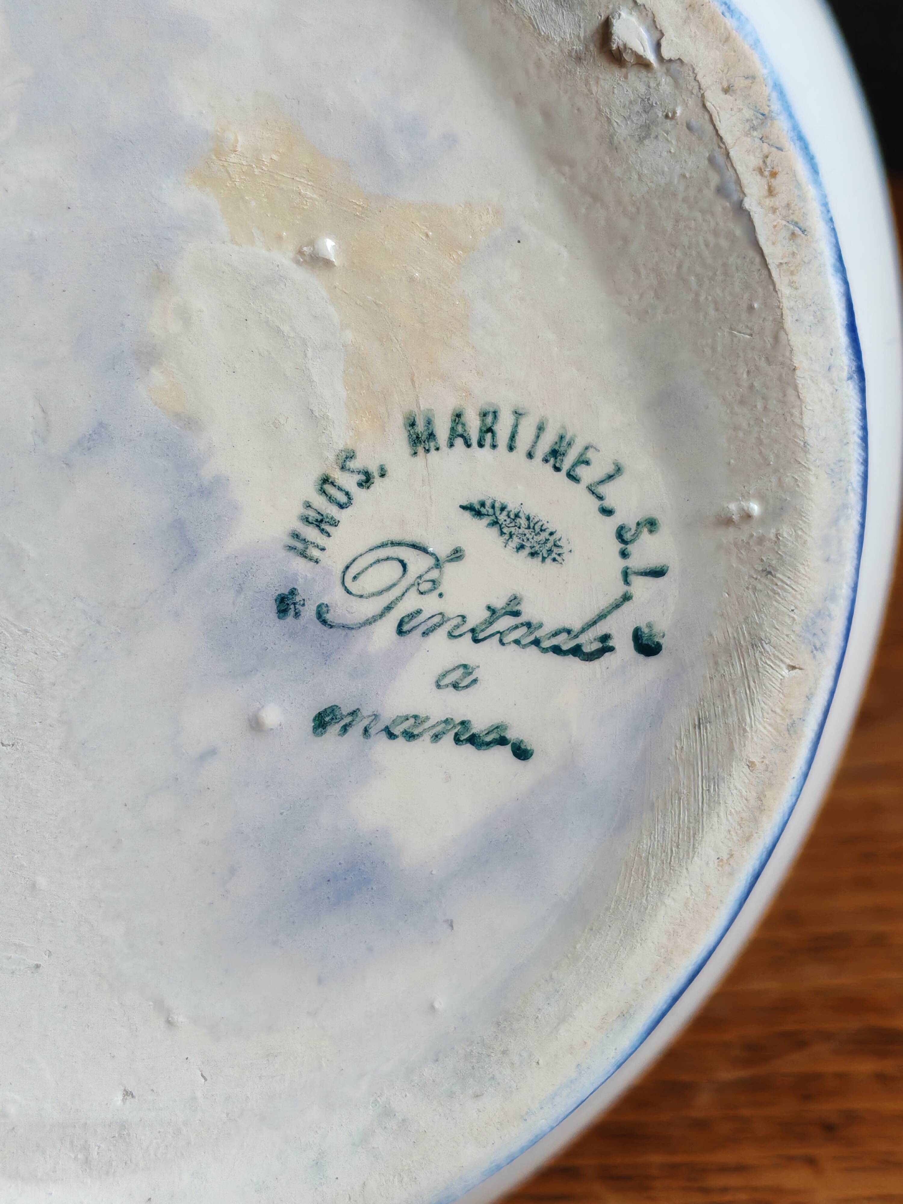 Vintage Ceramic Jug Hand-Painted, Flower Vase
