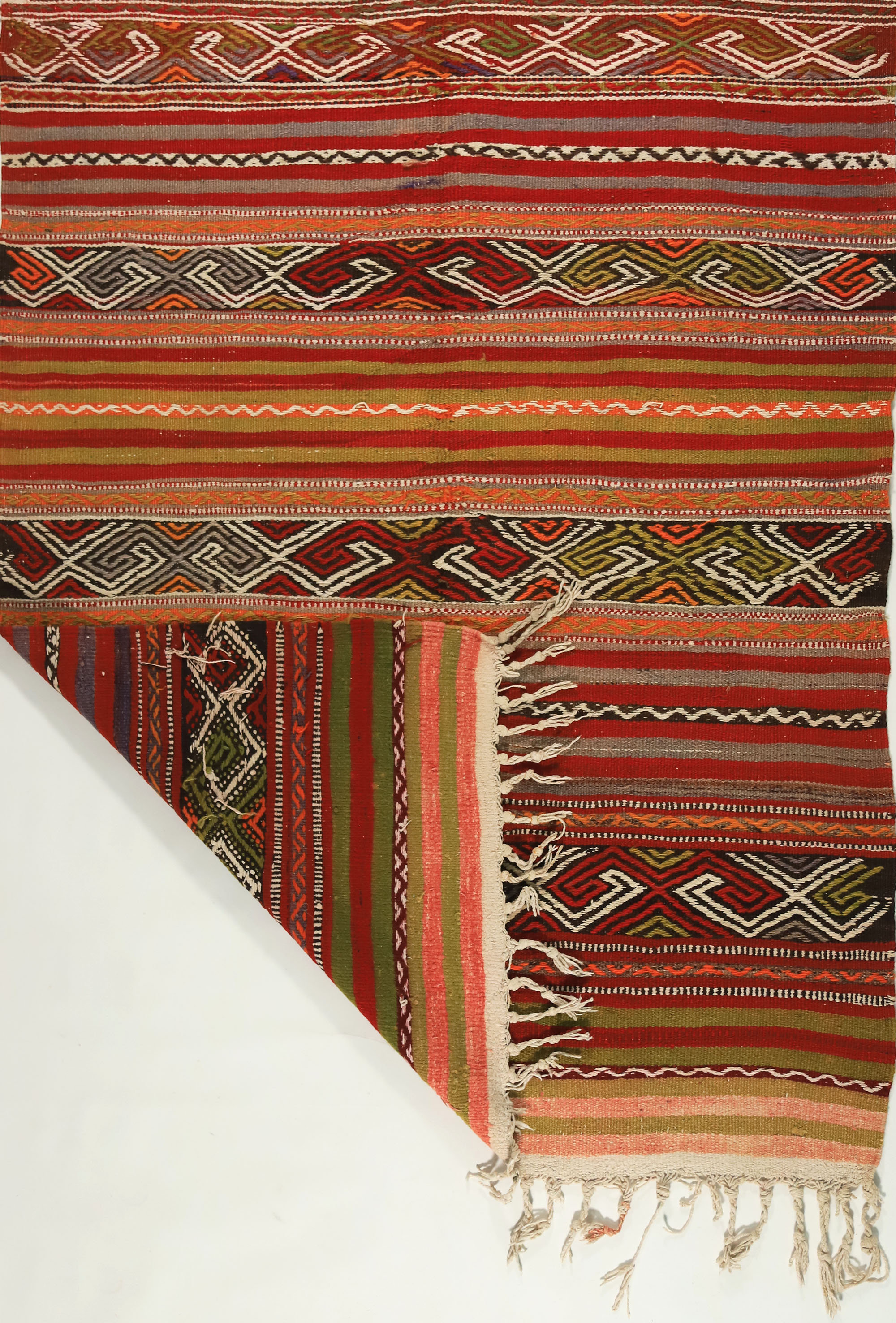 Anatolian handmade kilim rug 200 cm x 136 cm