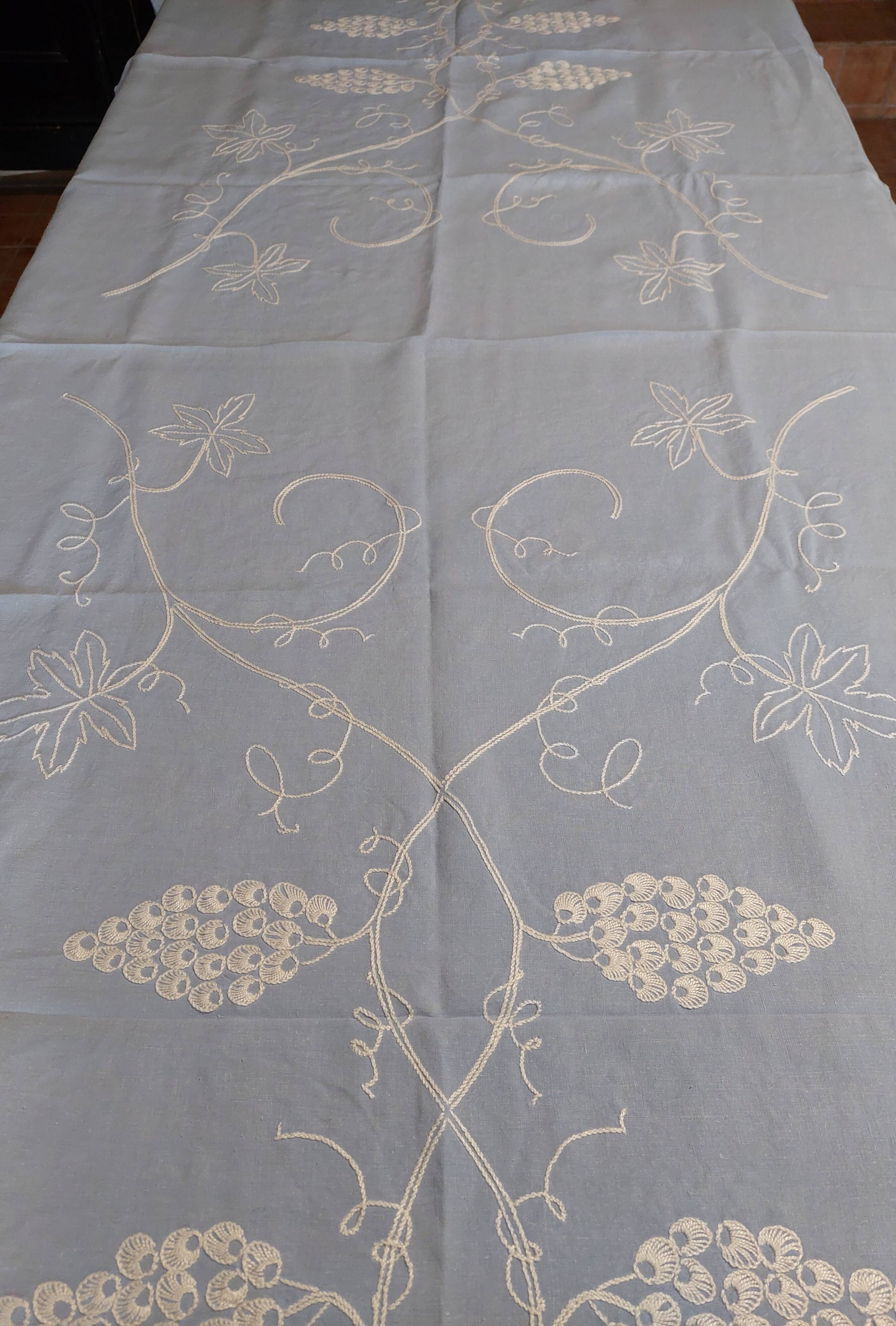 Table linen tablecloth eighteen napkins eighteen coasters