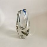 Glas vase by Josef Rozinek for Novy Bor Glassworks, 1960's