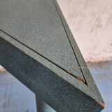 Triangular table with storage