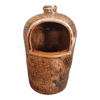 Ceramic salt pot signed MF second half of the 20th century