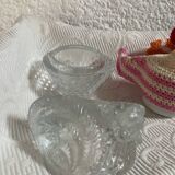 Original molded glass egg cup