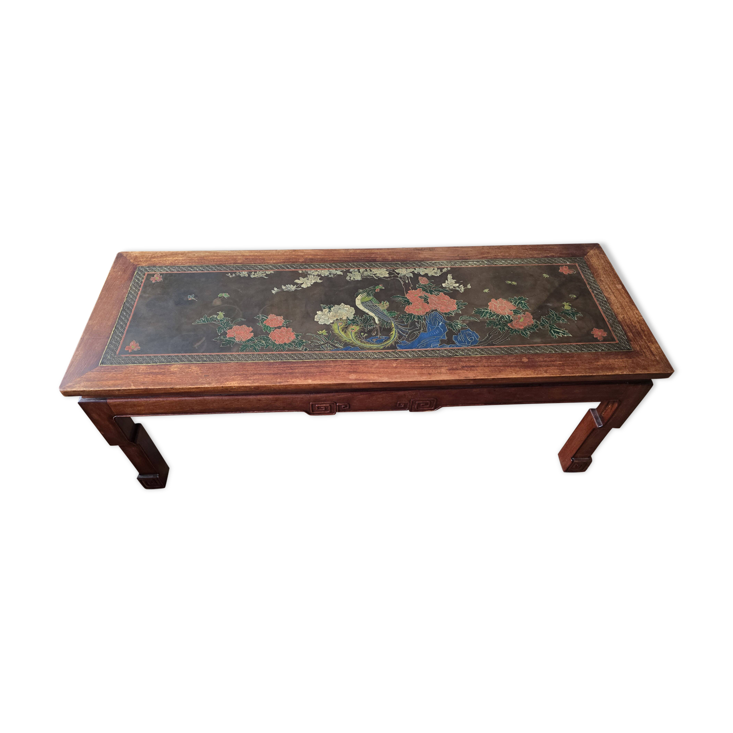 Antique Chinese lacquered coffee table