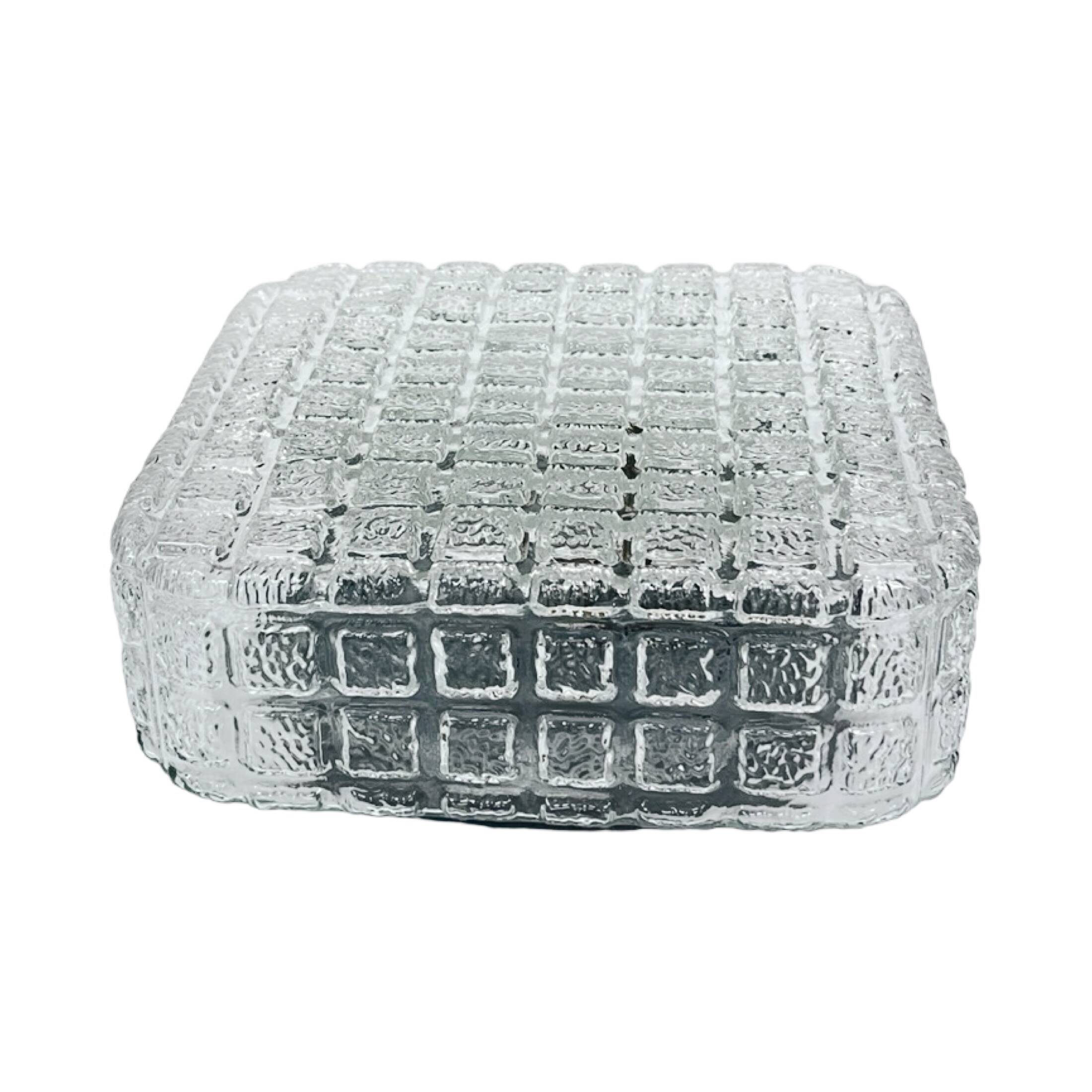 Cube Glass ceiling lamp – Staff Leuchten, Germany 1970s.