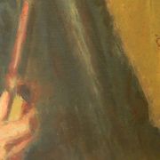 Charles François prosper Guérin (1875/1939)-self-portrait à la pipe-oil on canvas-signed.