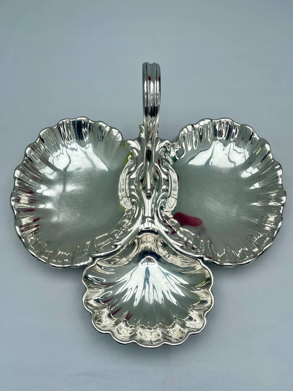 Christofle Silver-Plated Bonbonniere Serving Dish, Louis XV Style, Art Nouveau Period