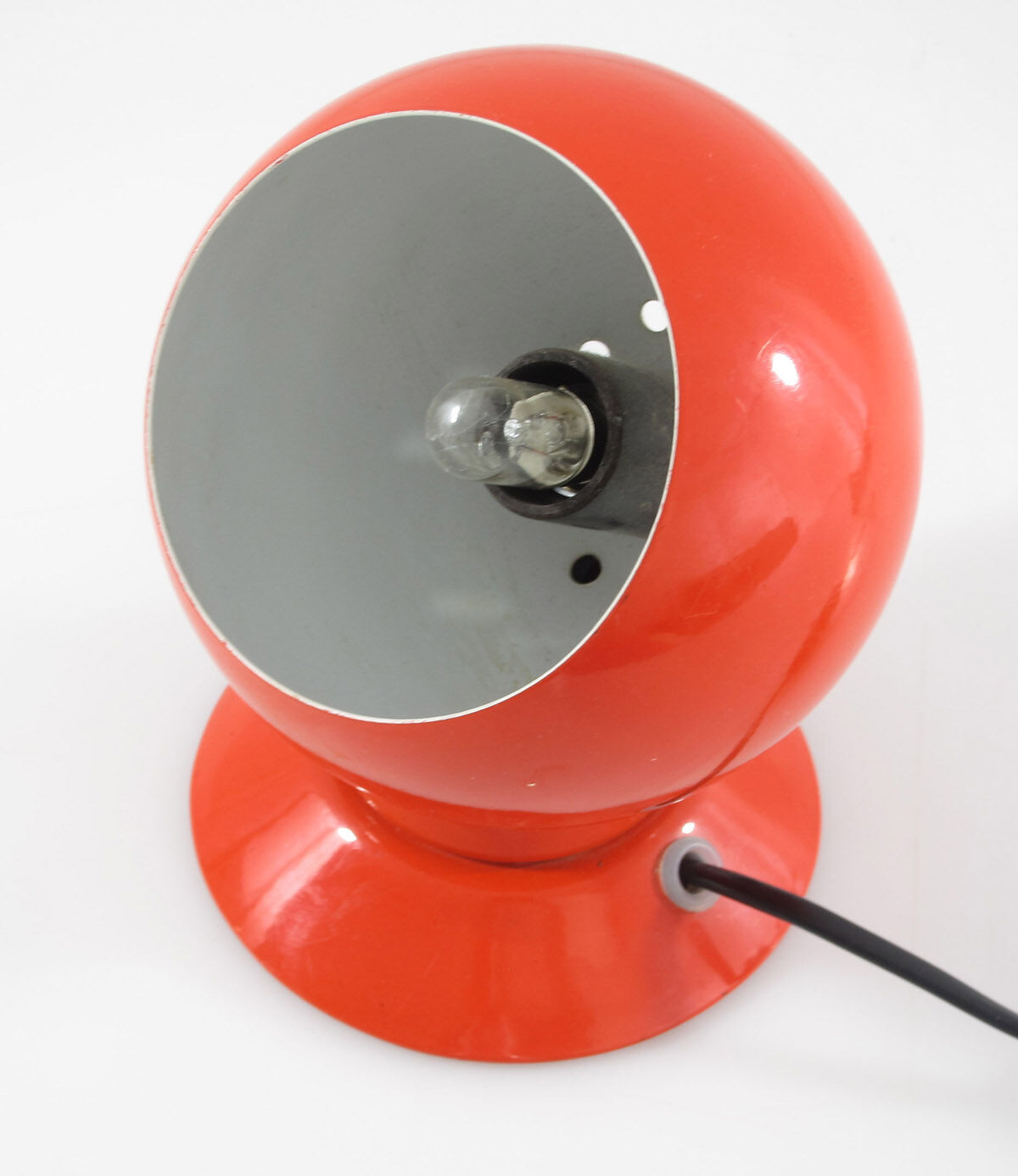 Abo Randers original scandinavian vintage red magnet bedside Ball Lamp