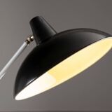 Lampadaire JJM Hoogervorst noir Anvia Almelo Pays-Bas 1950