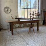 Country farmhouse table in solid beech and oak 2.5m XL