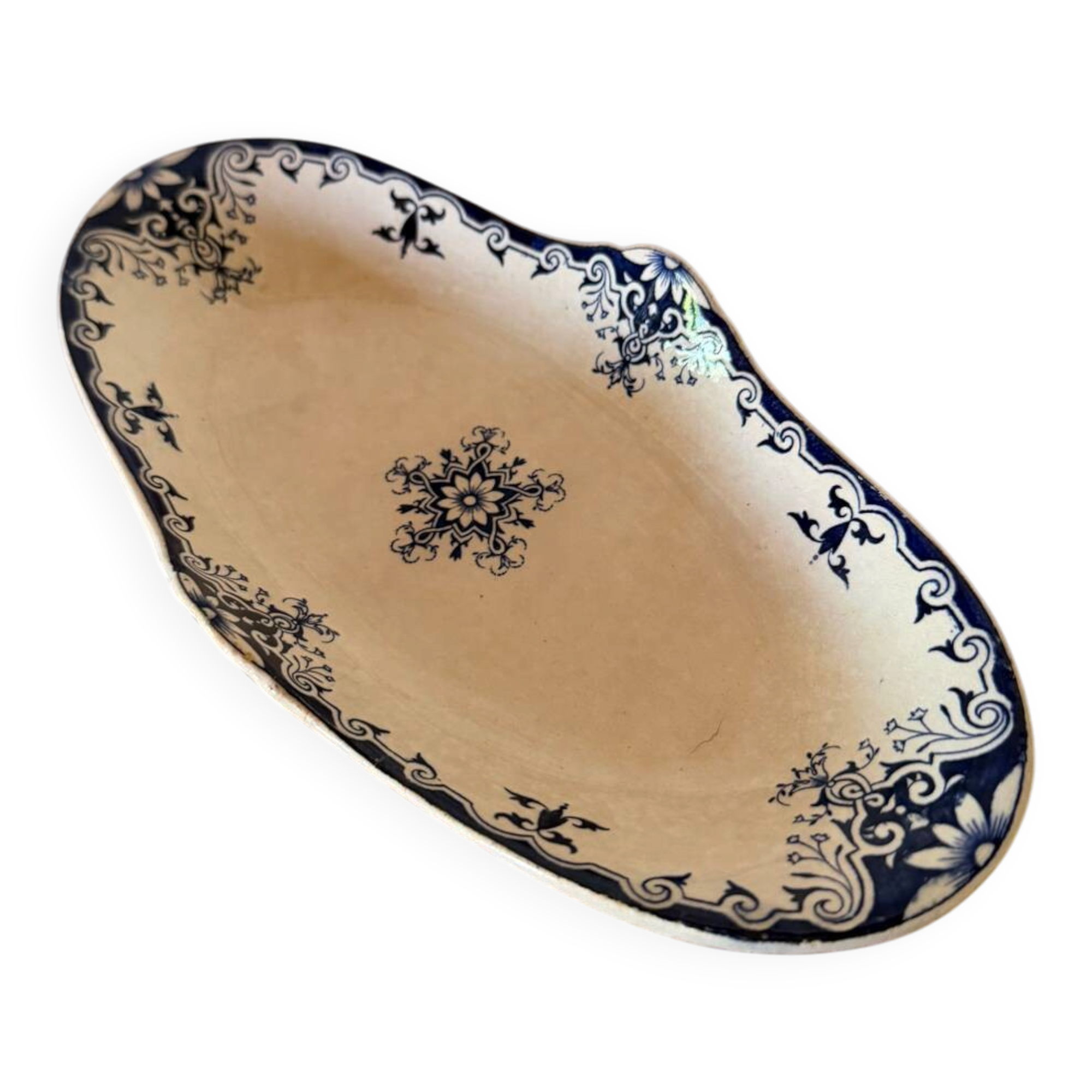 Ravier in ironstone Jules Vieillard Bordeaux model Rouen