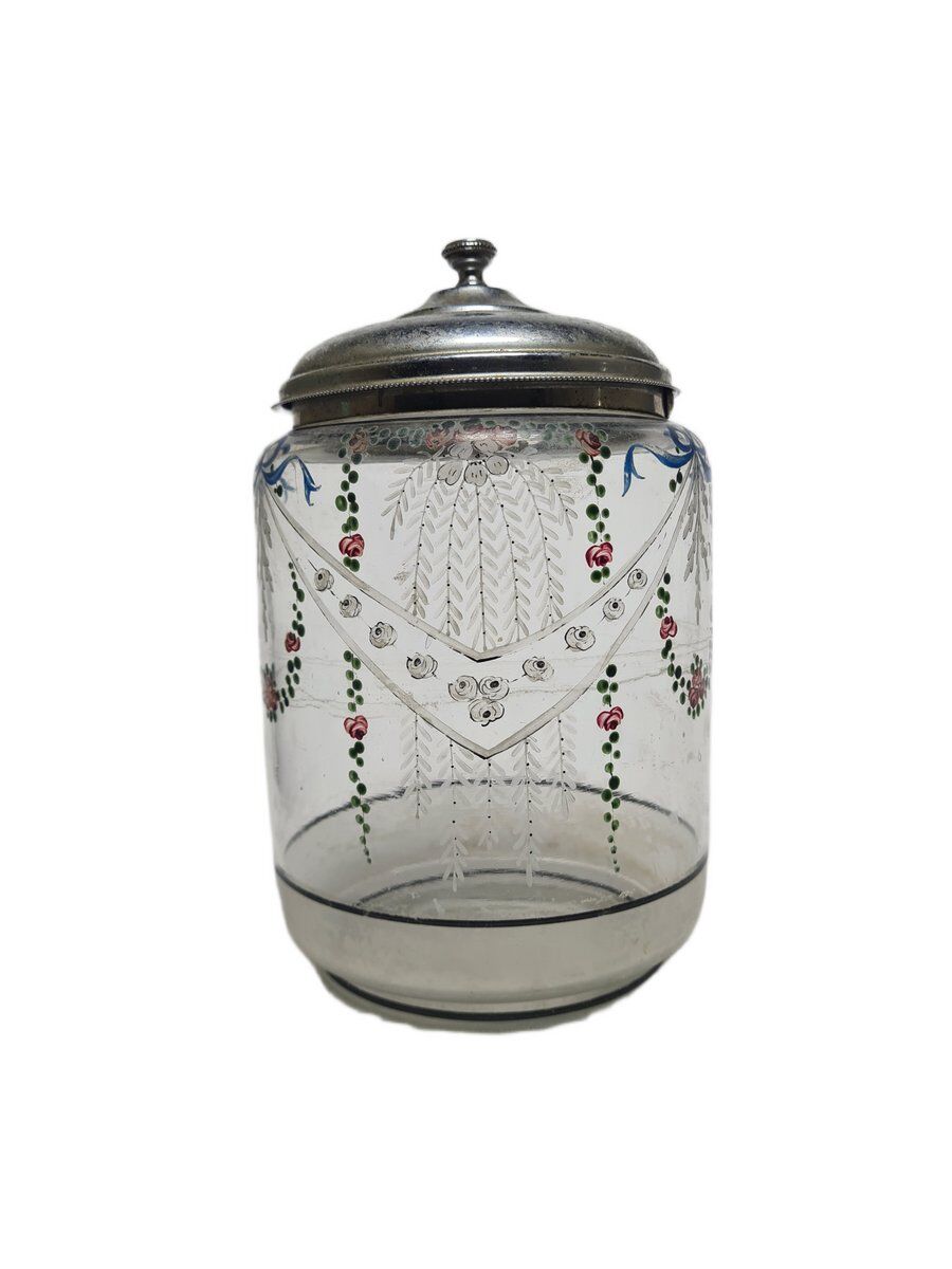 Danish Art Nouveau biscuit box, 1890s