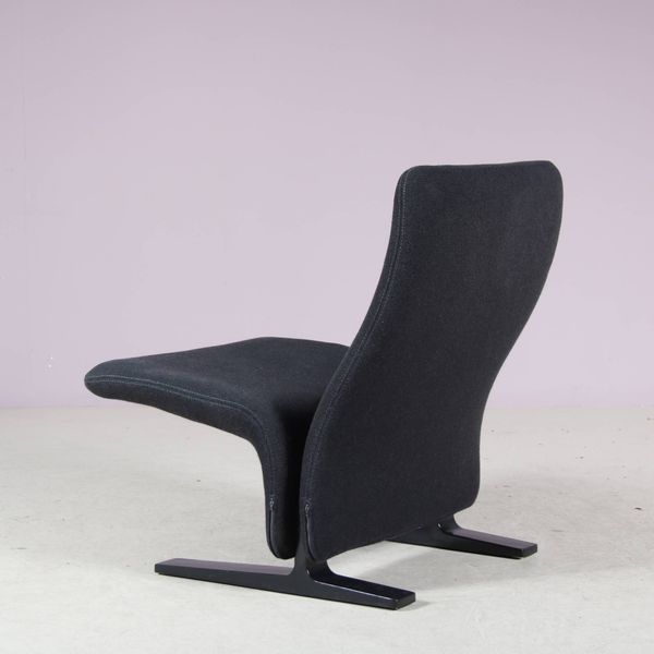Chaise à dossier bas « Concorde » des années 1970 par Pierre Paulin pour Artifort, Pays-Bas