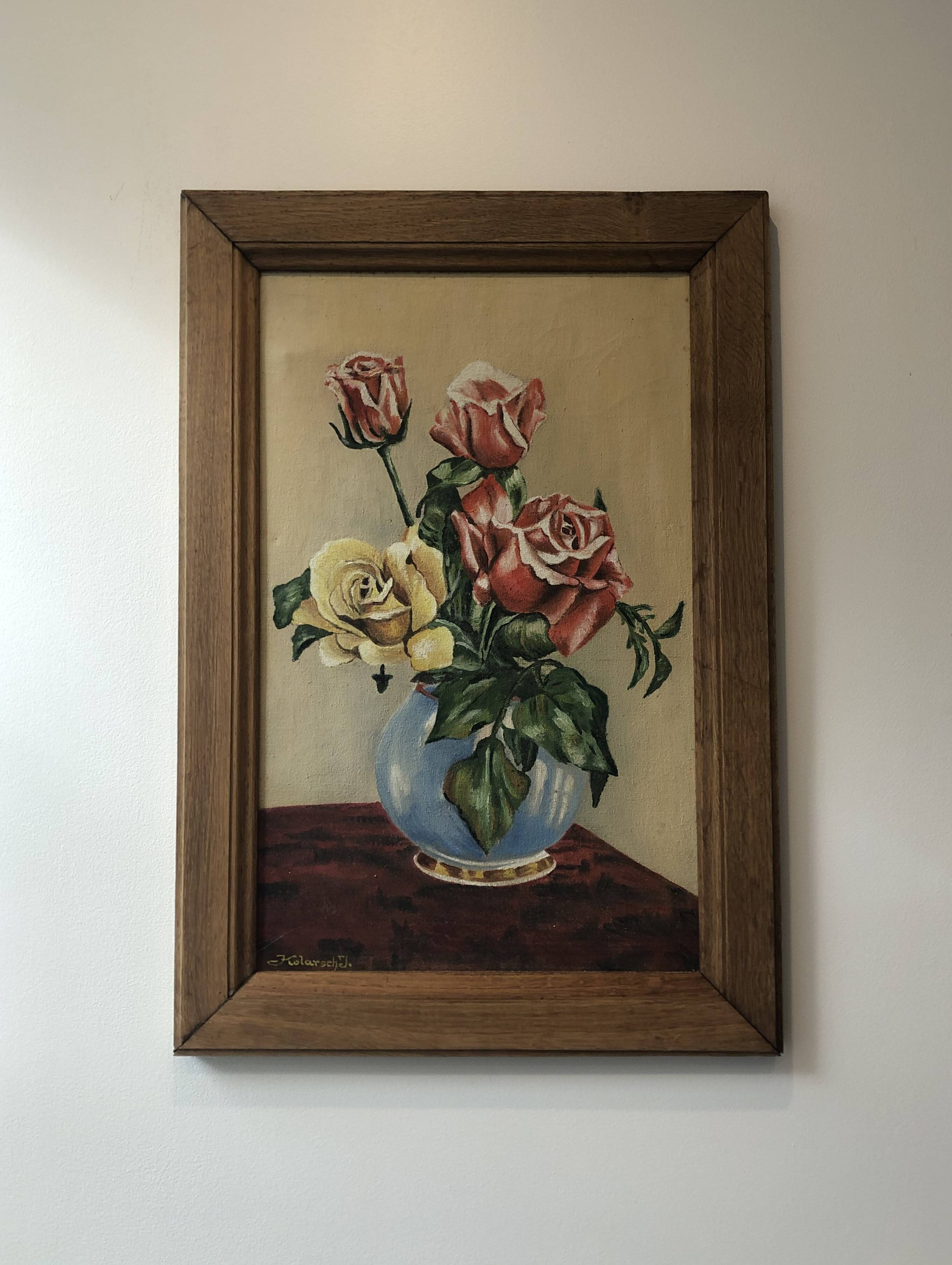 Flower bouquet painting