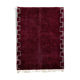 Modern Moroccan carpet dark red
