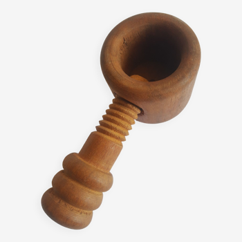 Vintage wooden screw nutcracker