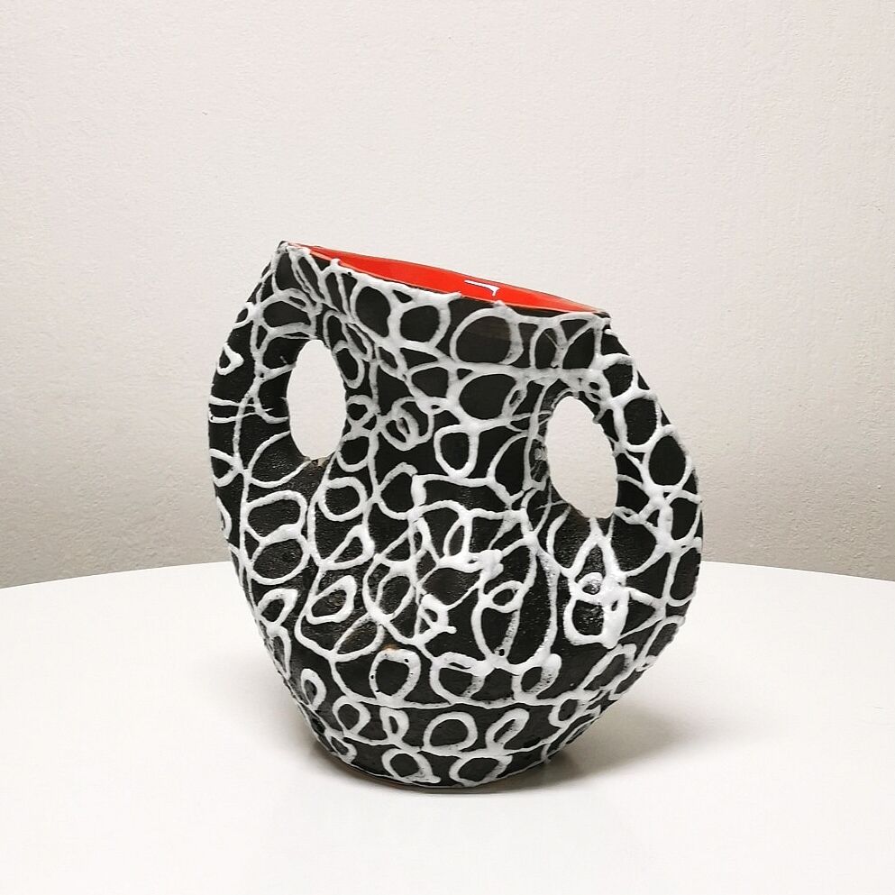 Vallauris 'spaghetti' ceramic vase