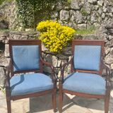 Pair of Empire Period Dolphin Armchairs