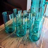 1 set of 6 glasses + the pitcher from Cristallerie D'Arc
