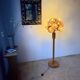 Ornamental floor lamp with "flower" patterns from the 1970s.
