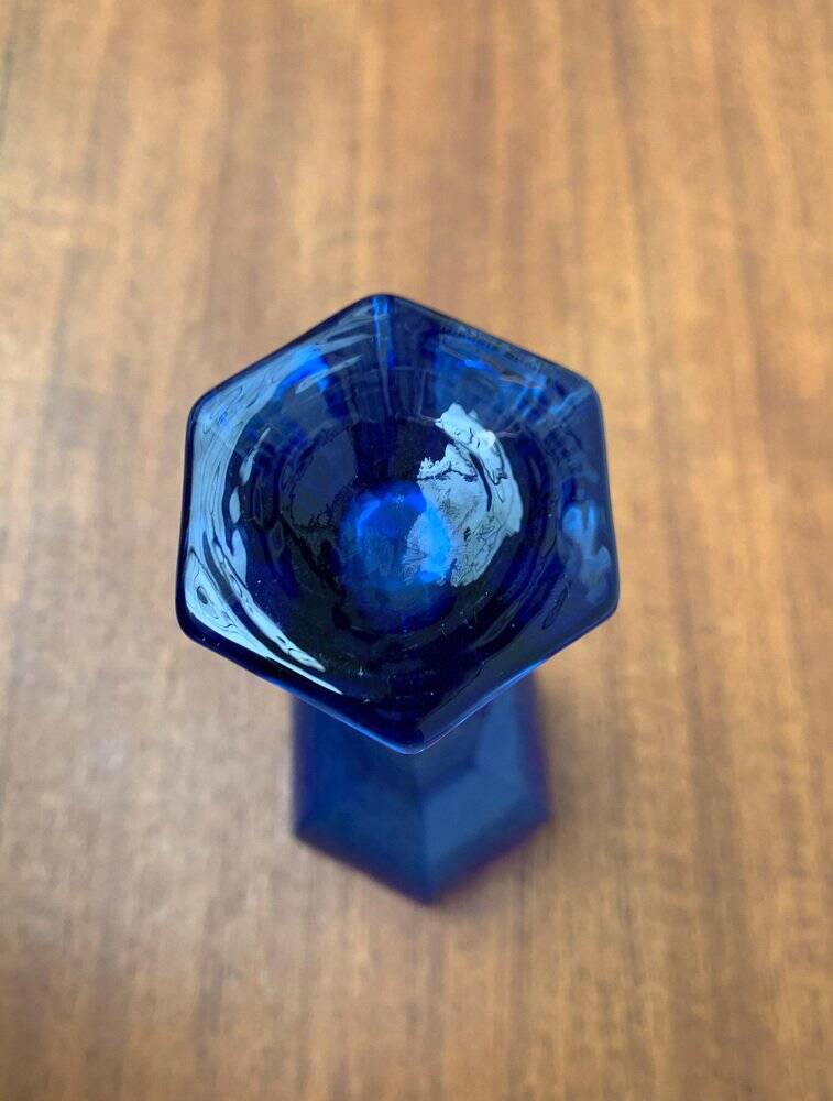 Vintage Glass Art Vase by Renate Stock for Sea Glasbruk, Sweden, 1970s