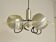 Space age pendant lamp with acrylic plate and 4 aluminum spots, 1970's