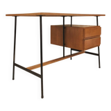 Modernist desk with suspended drawer unit, French work from the 1950s.