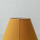 Antique Art Deco Gouda Pottery Table Lamp, c. 1910-35, New Ochre Linen Shade
