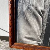 Indian portrait print wooden frame
