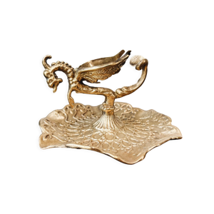 Porte-briquet et cendrier en bronze