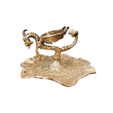 Lighter holder and ashtray in bronze "dragon"
