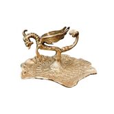 Porte-briquet et cendrier en bronze “dragon”