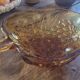 60's amber glass cup