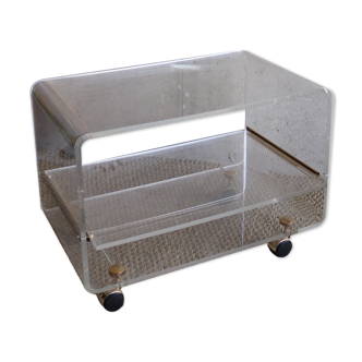 Plexiglass coffee table David Lange