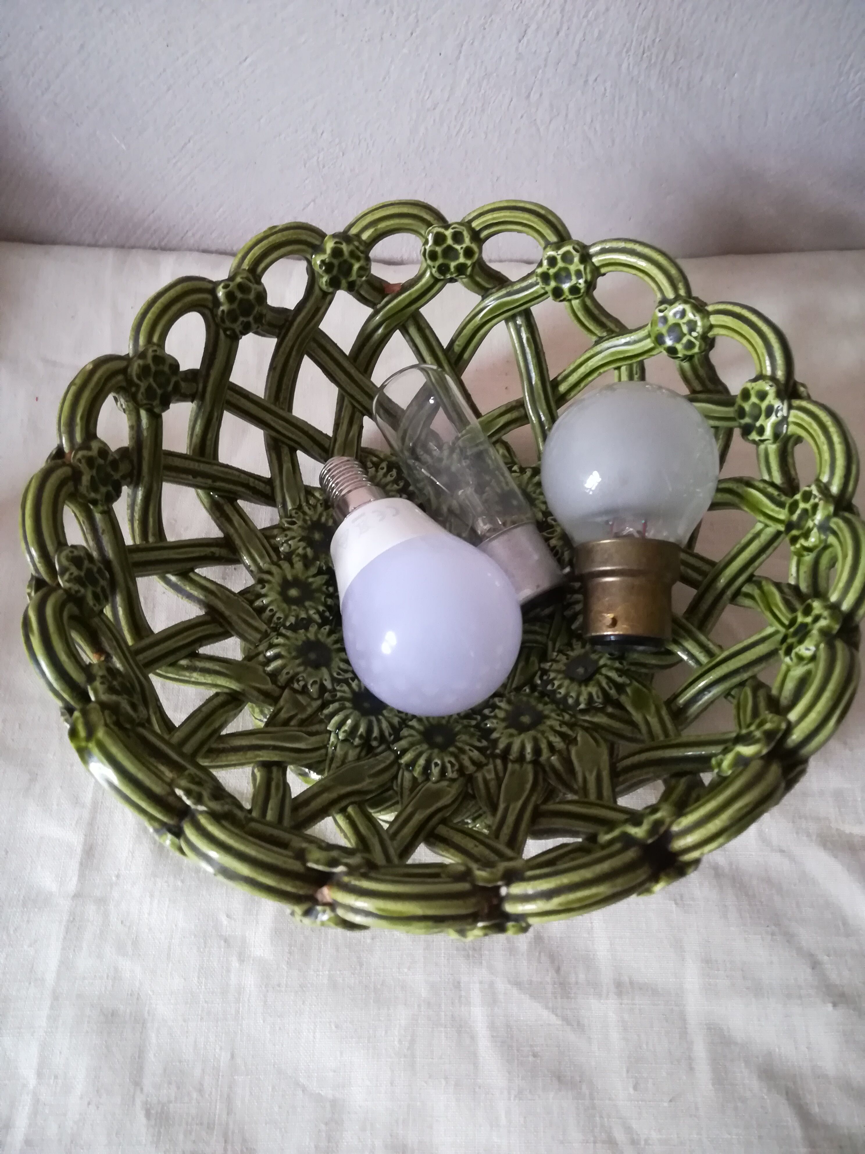 Braided ceramic cut