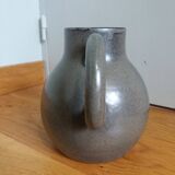 Pitcher michel and denise pointu arts céram sandstone from puisaye 50s 60s
