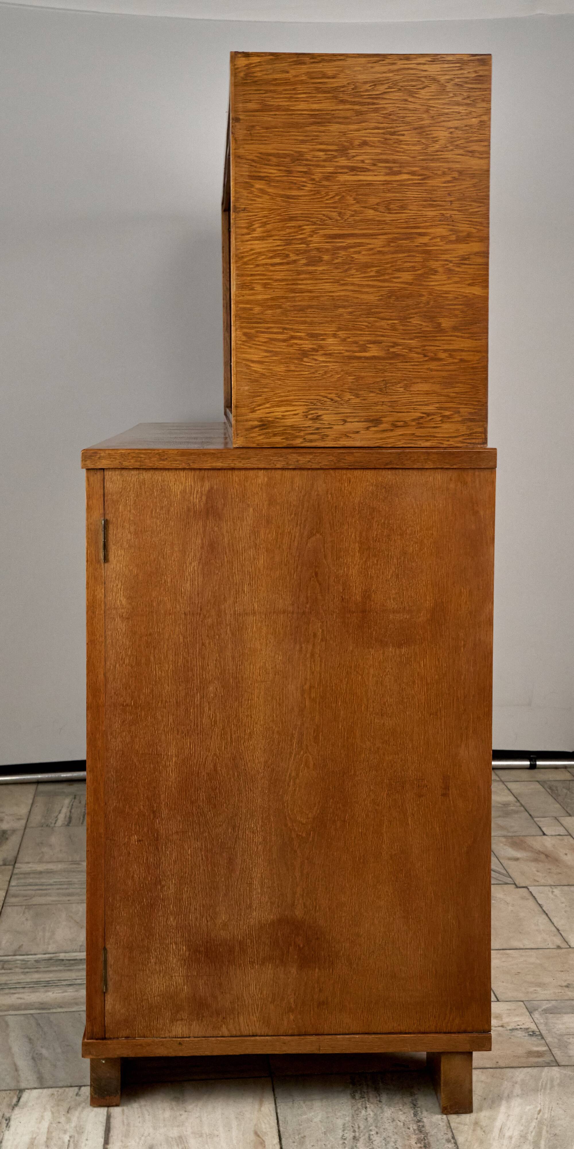 Vintage Wooden Credenza, 1930s, Czechoslovakia