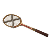 Vintage wooden tennis racket Donnay "Rod Laver" + metal press
